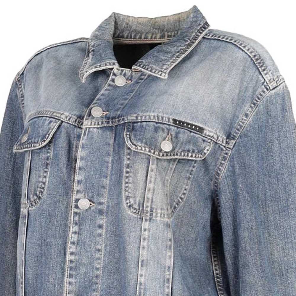 Sisley Denim Jacket - XL Blue Cotton - image 6