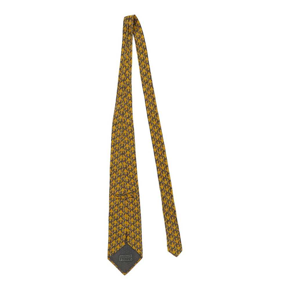 Gianfranco Ferre Tie - No Size Yellow Silk - image 2