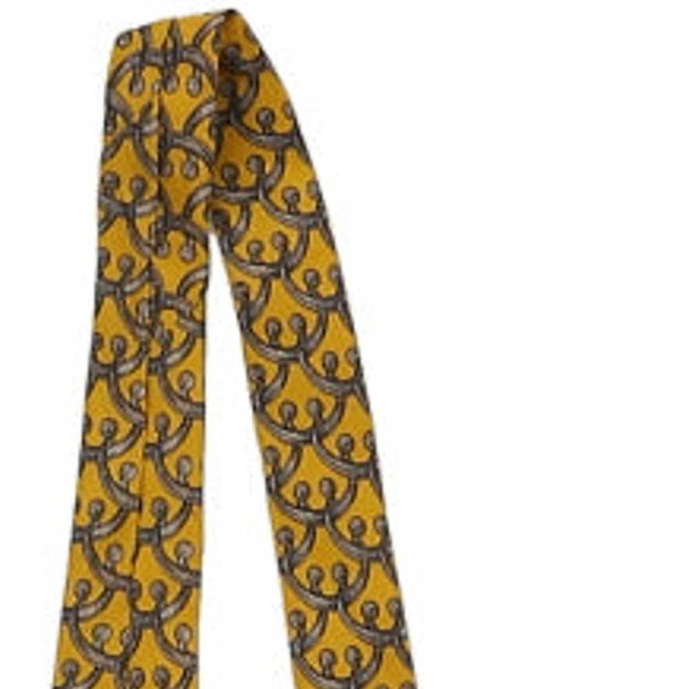 Gianfranco Ferre Tie - No Size Yellow Silk - image 5