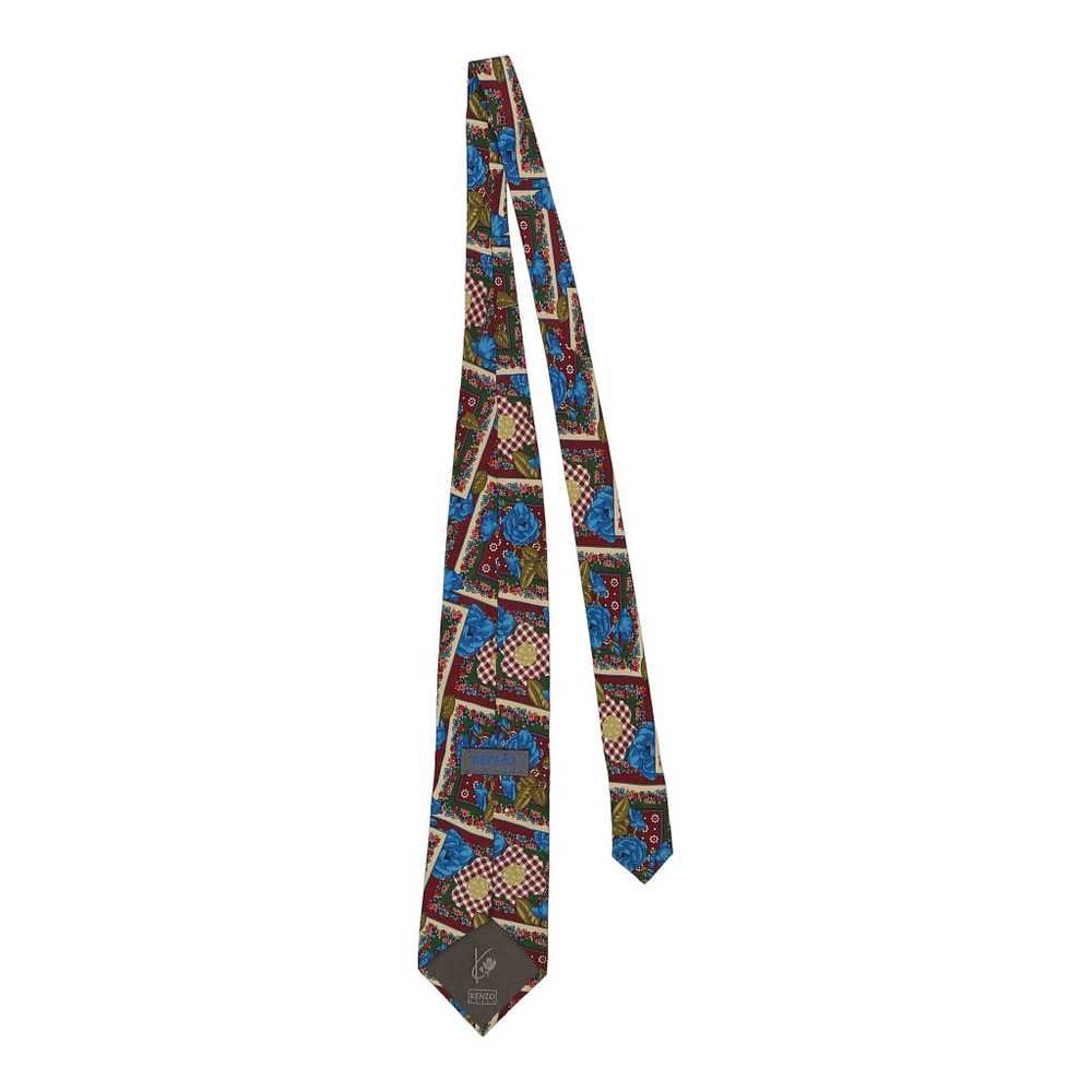 Kenzo Floral Tie - No Size Multicoloured Silk - image 2