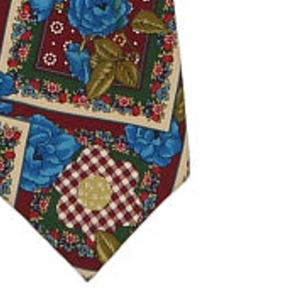 Kenzo Floral Tie - No Size Multicoloured Silk - image 4