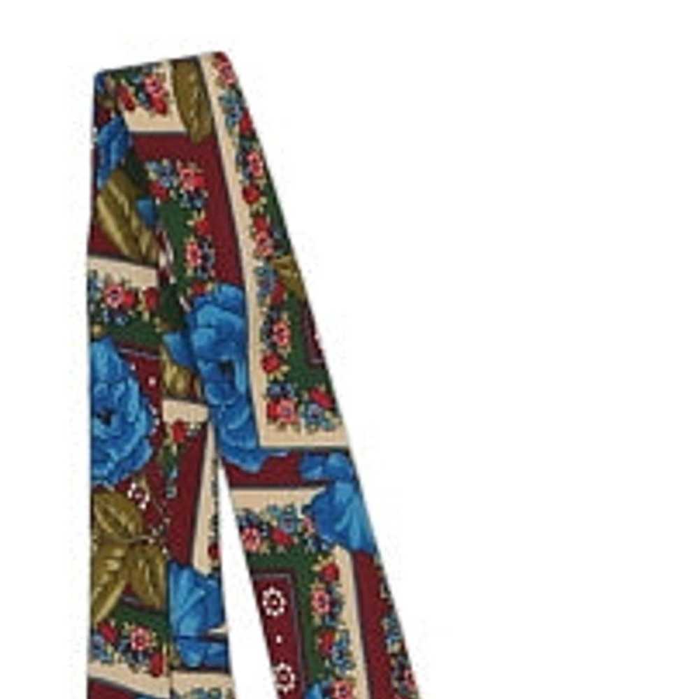 Kenzo Floral Tie - No Size Multicoloured Silk - image 5