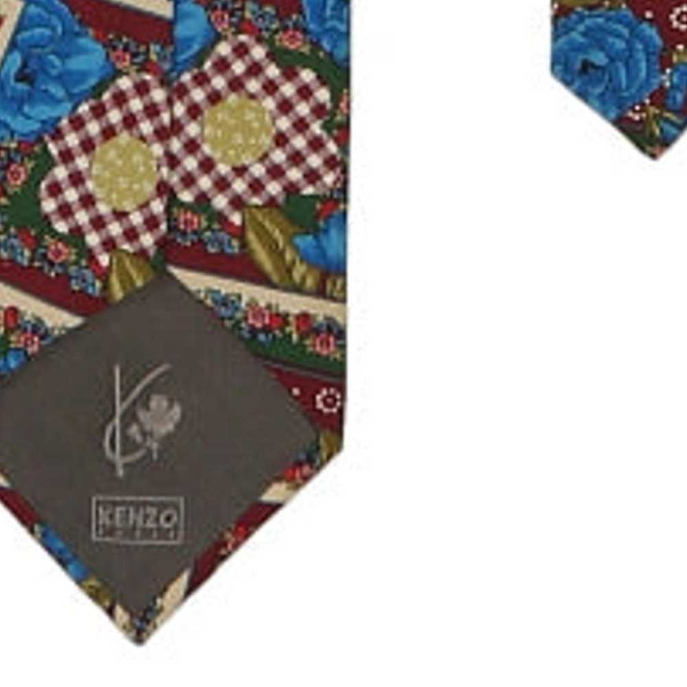 Kenzo Floral Tie - No Size Multicoloured Silk - image 6