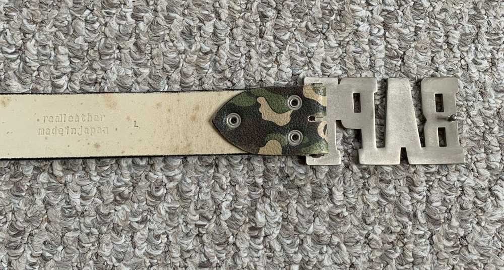 Bape OG Bape Spellout Camo Leather Belt - image 6