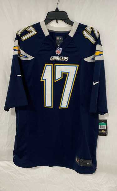 Nike NFL Chargers Phillip Rivers #17 Navy Blue Jer