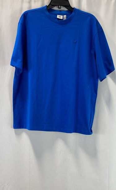 NWT Adidas Mens Blue Cotton Short Sleeve Crew Neck