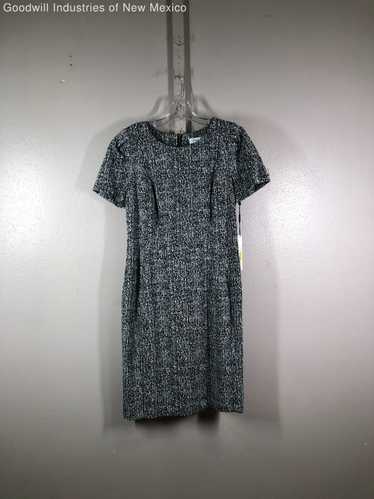 NWT Calvin Klein Womens Gray Short Sleeve Knee Len