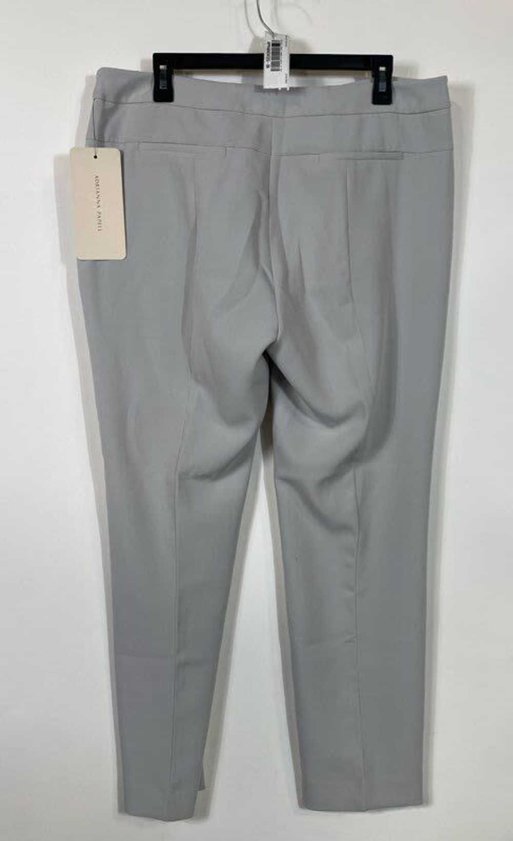 NWT Adrianna Papell Womens Gray Flat Front Straig… - image 2