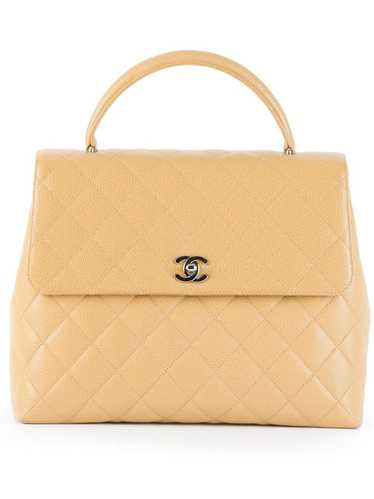 CHANEL Pre-Owned quilted trapeze tote - Neutrals