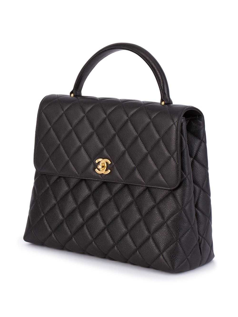 CHANEL Pre-Owned quilted tote - Black - image 4