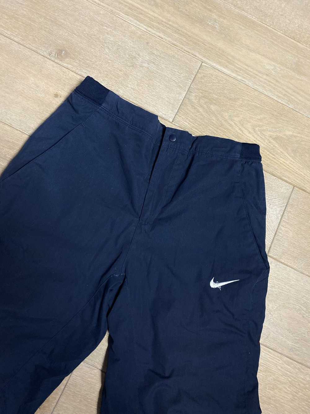 Nike × Vintage Nike vintage navy track pants smal… - image 2