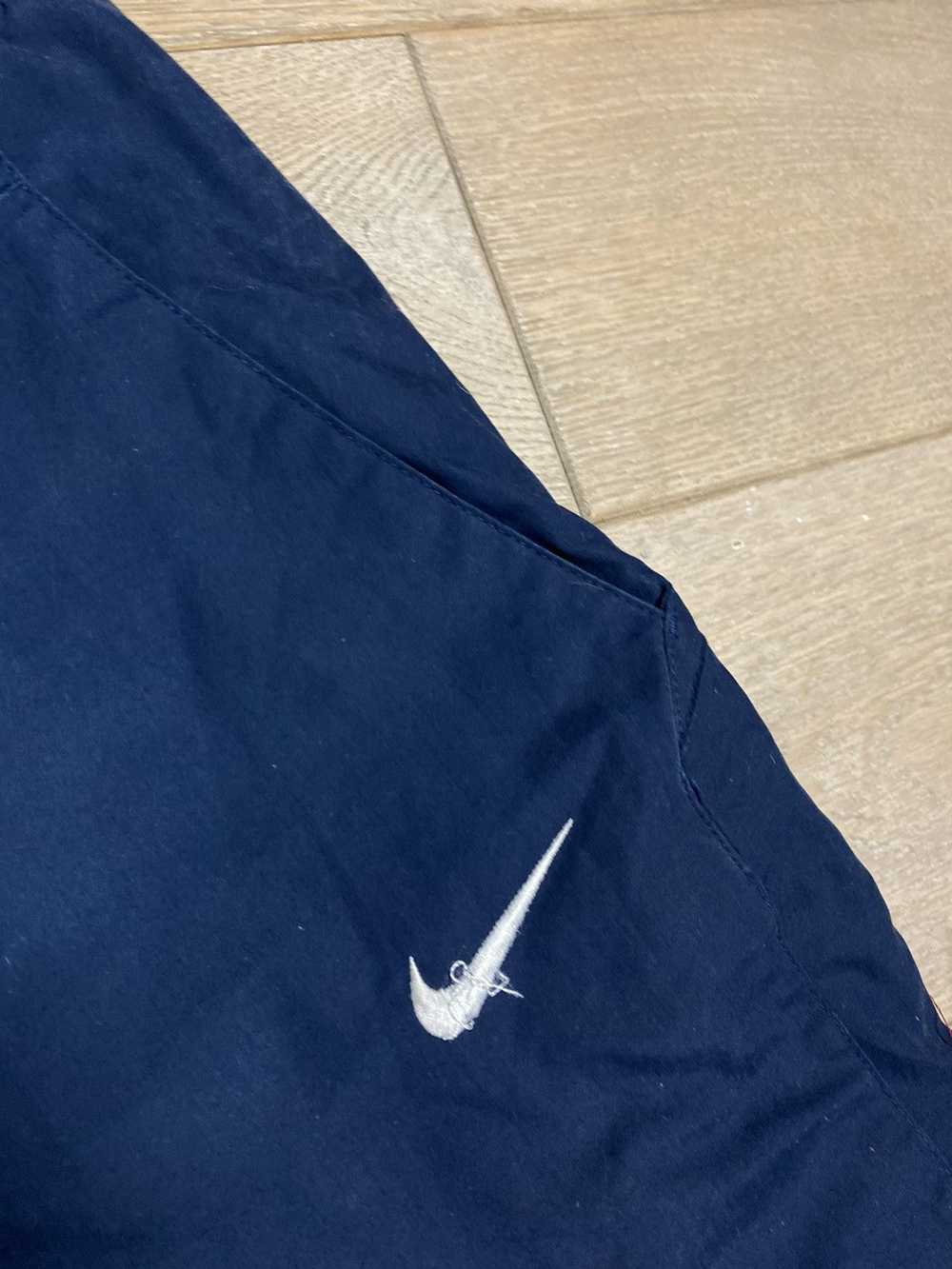 Nike × Vintage Nike vintage navy track pants smal… - image 3