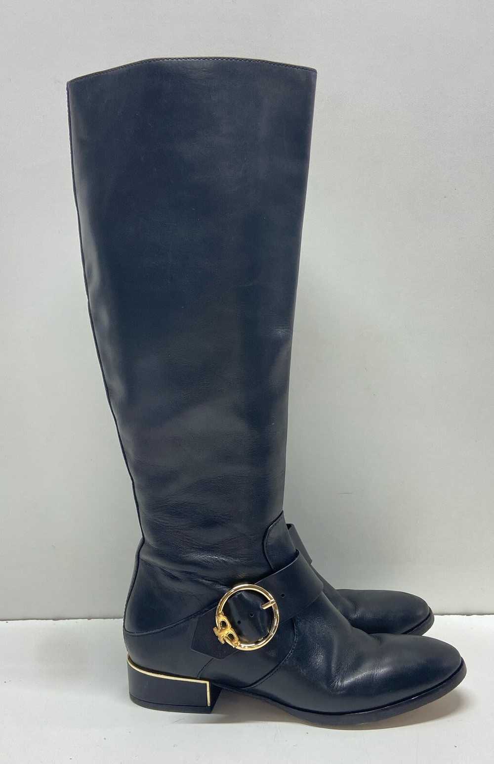 Tory Burch Sofia Black Leather Tall Riding Boots … - image 3