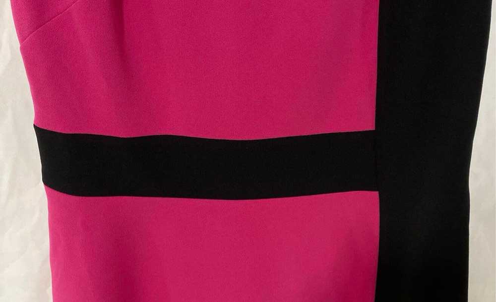 NWT DKNY Womens Pink Black Colorblock Round Neck … - image 3