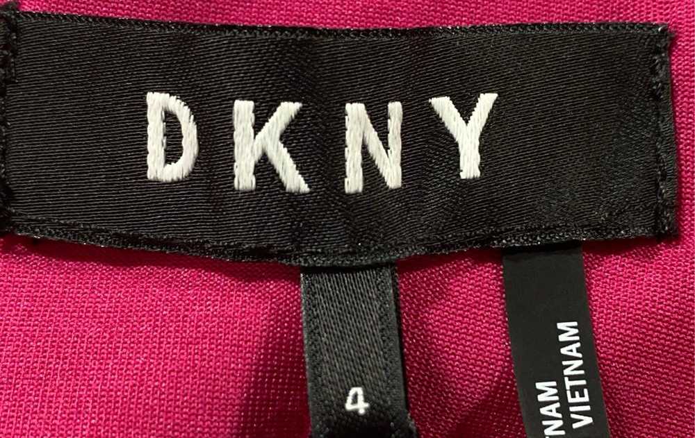 NWT DKNY Womens Pink Black Colorblock Round Neck … - image 5