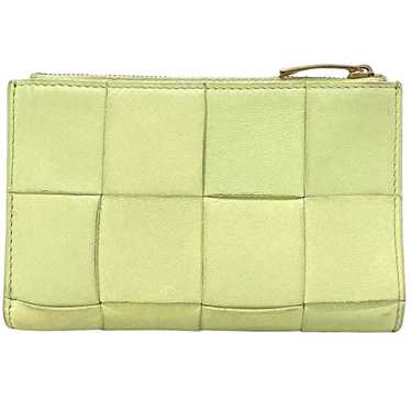 Bottega Veneta Intrecciato Yellow Leather Wallet (