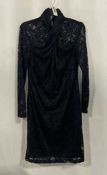 NWT Elie Tahari Womens Black Floral Lace Long Slee