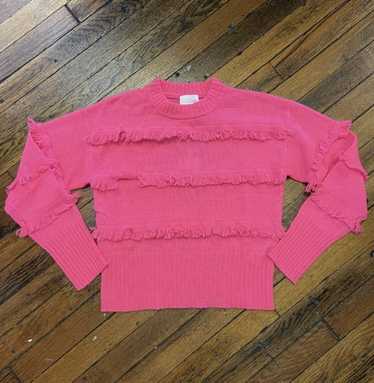 Brodie Cashmere Brodie Cashmere Faye Fringe Pink S