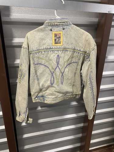 Denim Jacket × Vintage 1980’s Major Damage Embroid