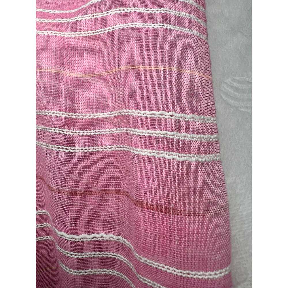 Designer 2 Chic Oversized Scarf Striped Pink Yell… - image 3