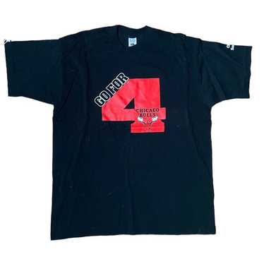 Fruit Of The Loom 90s black chicago bulls tee - image 1