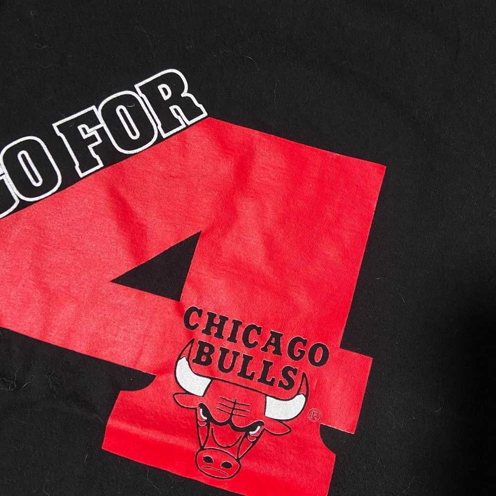 Fruit Of The Loom 90s black chicago bulls tee - image 3