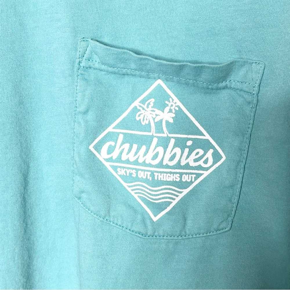 Chubbies CHUBBIES Turquoise Palm Graphic Pocket T… - image 4