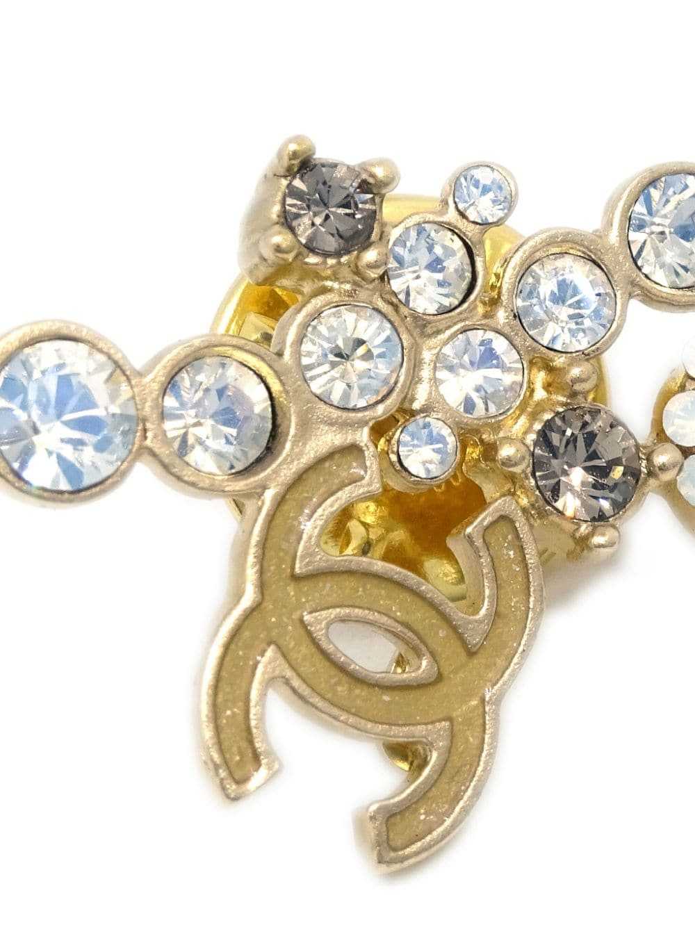 CHANEL Pre-Owned 2010 CC brooch - Gold - image 2