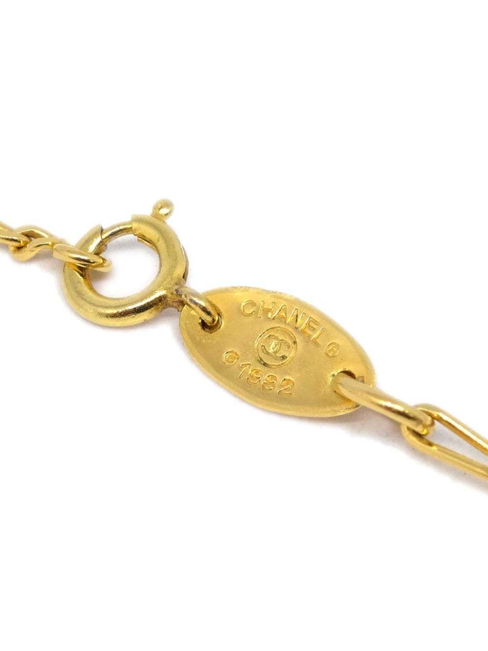 CHANEL Pre-Owned 1982 Medallion pendant necklace … - image 4