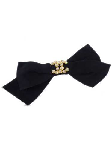 CHANEL Pre-Owned 1990-2000s bow hair barrette - Bl