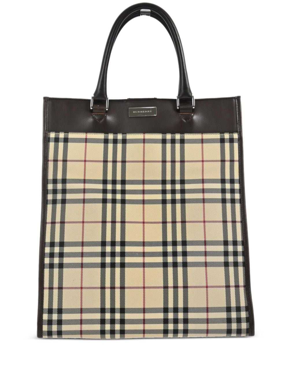 Burberry Pre-Owned 1990-2000s Nova Check tote bag… - image 1