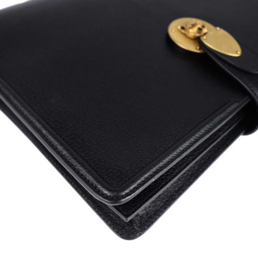 Gucci Animalier Black Leather Clutch Bag (Pre-Own… - image 9