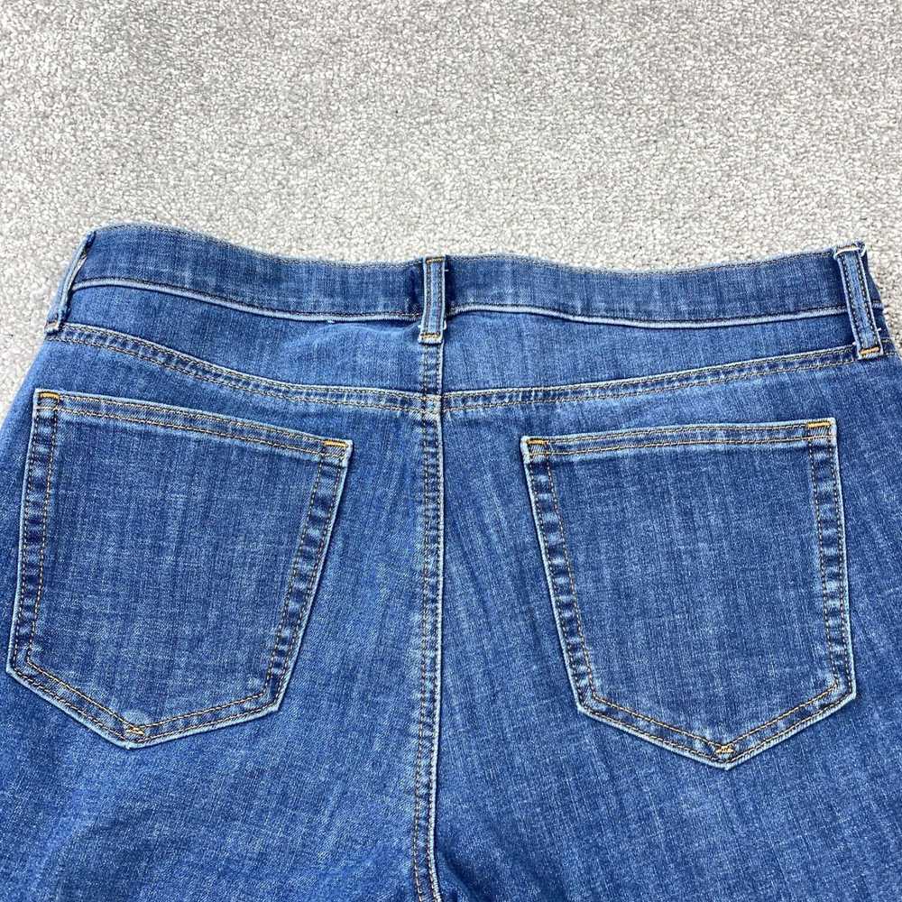 Gap High Rise Five Pocket Blue Straight Cut Class… - image 5