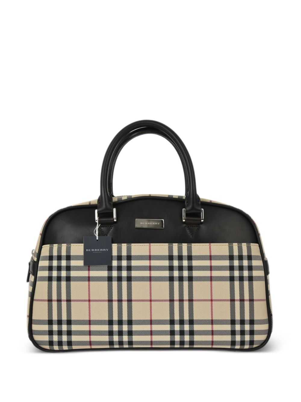 Burberry Pre-Owned 1990-2000s House Check tote ba… - image 1