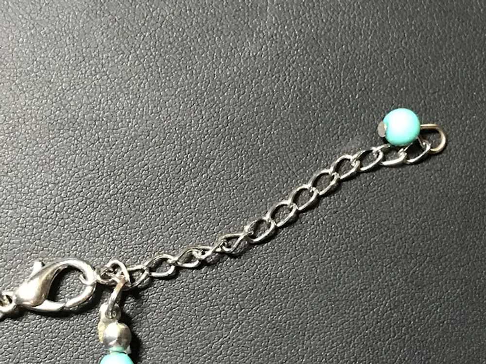 Fabulous Nine Strand Aqua Necklace - image 4