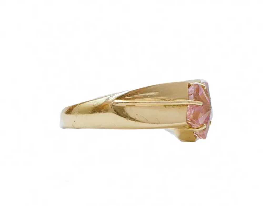 Tourmaline, 18 Karat Yellow Gold Retrò Ring - image 2