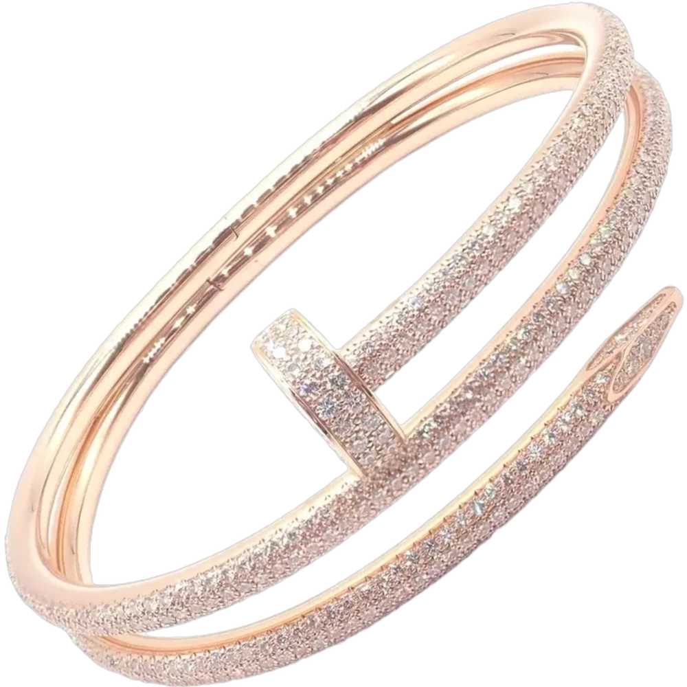 Cartier Juste un Clou Nail 18k Rose Gold Diamond … - image 1