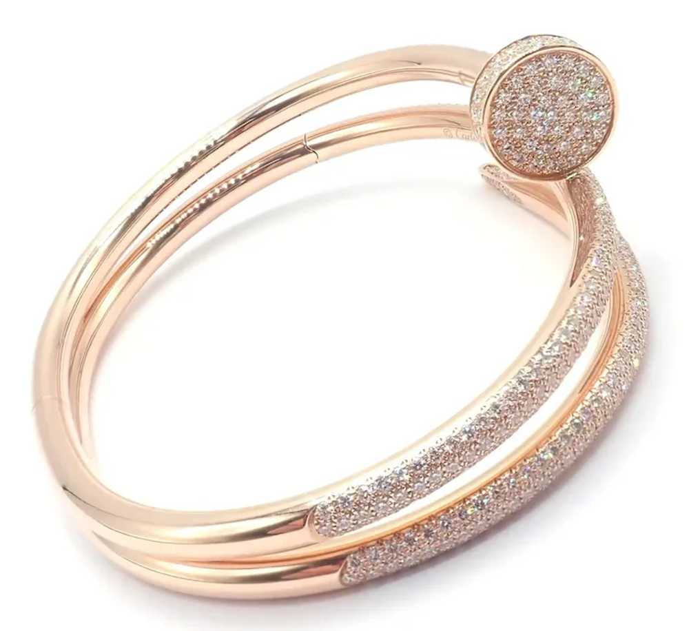 Cartier Juste un Clou Nail 18k Rose Gold Diamond … - image 3