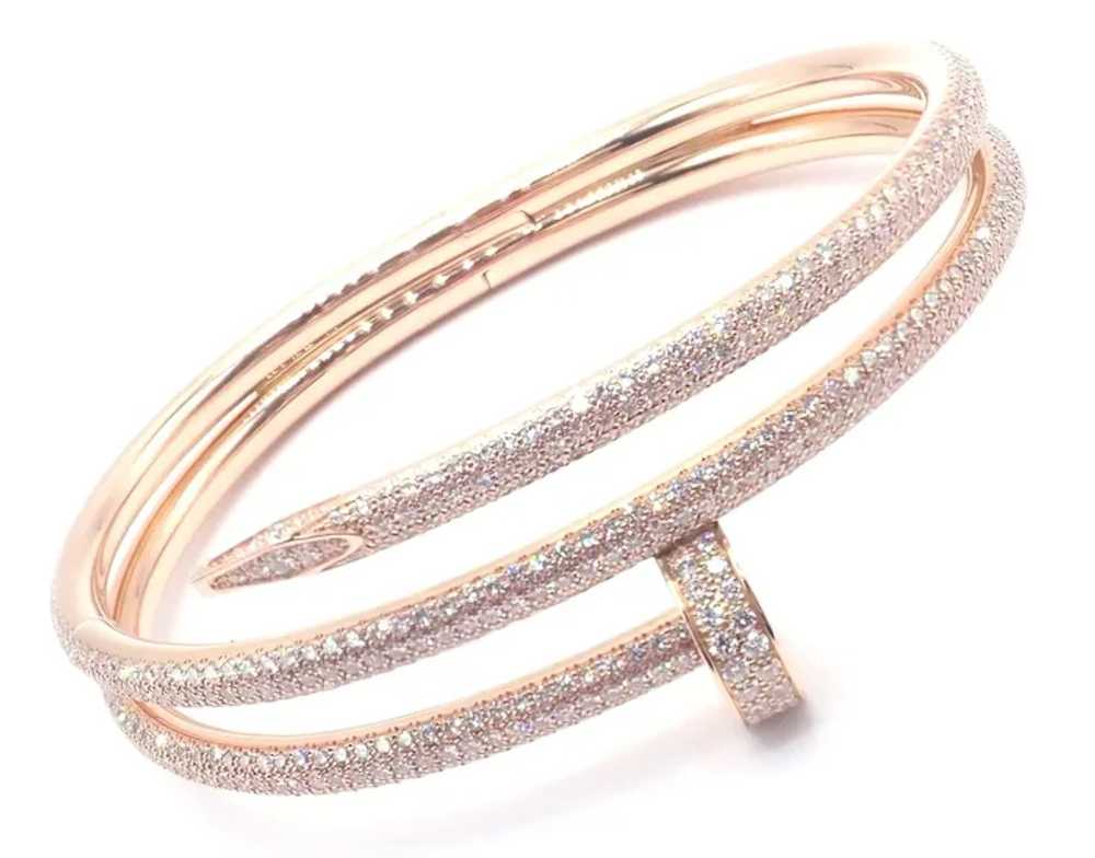 Cartier Juste un Clou Nail 18k Rose Gold Diamond … - image 8