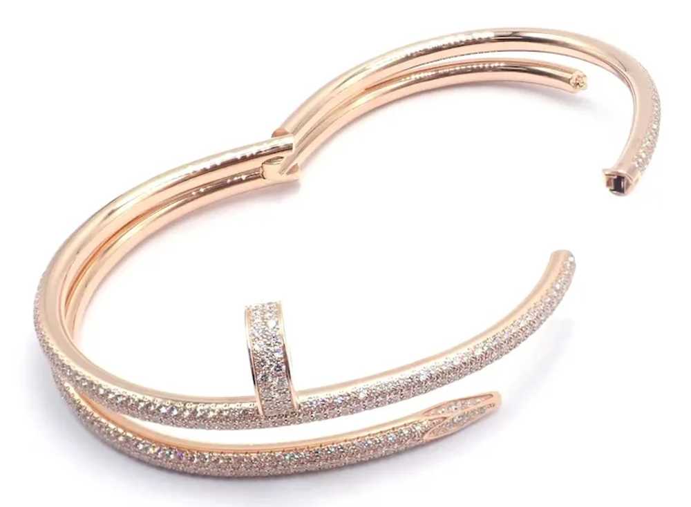 Cartier Juste un Clou Nail 18k Rose Gold Diamond … - image 9