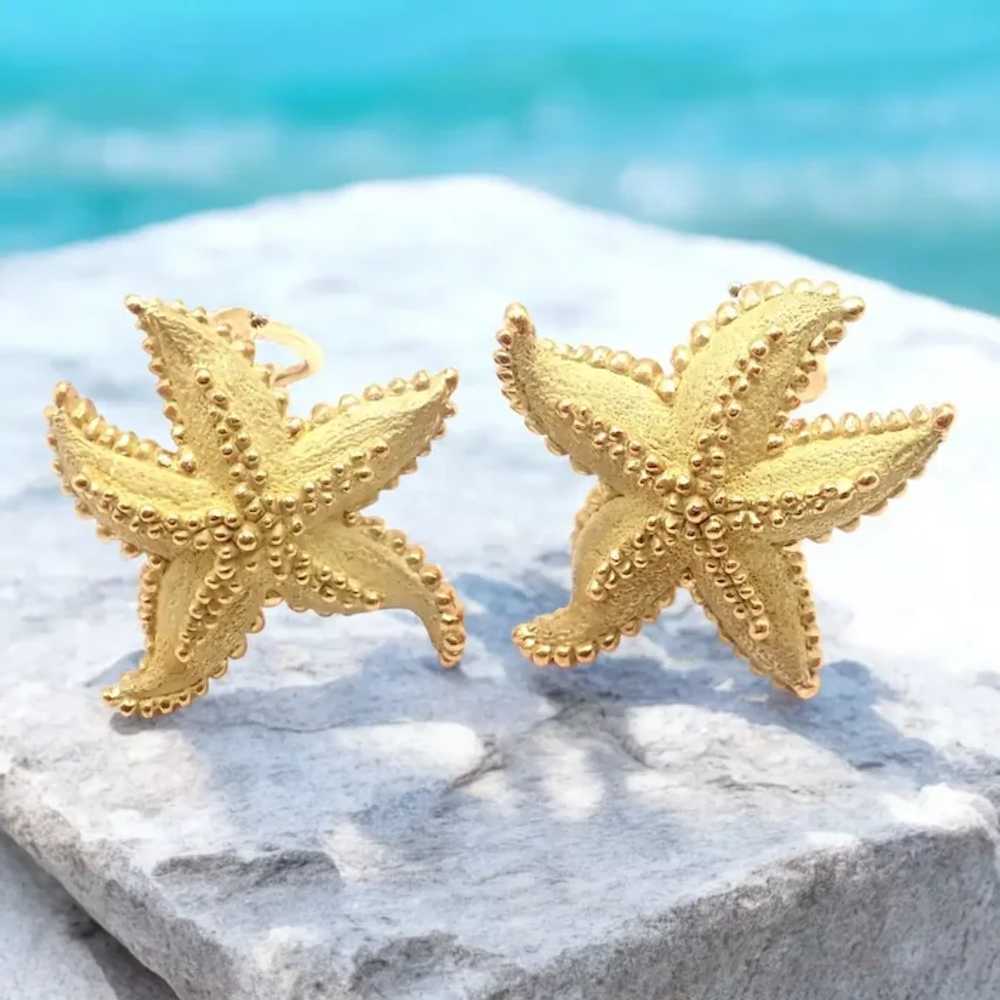 Authentic! Vintage Tiffany & Co Starfish 18k Yell… - image 5