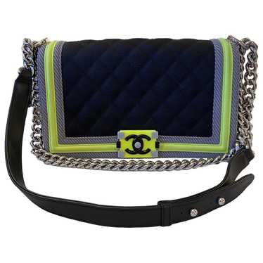 Chanel Boy cloth crossbody bag - image 1