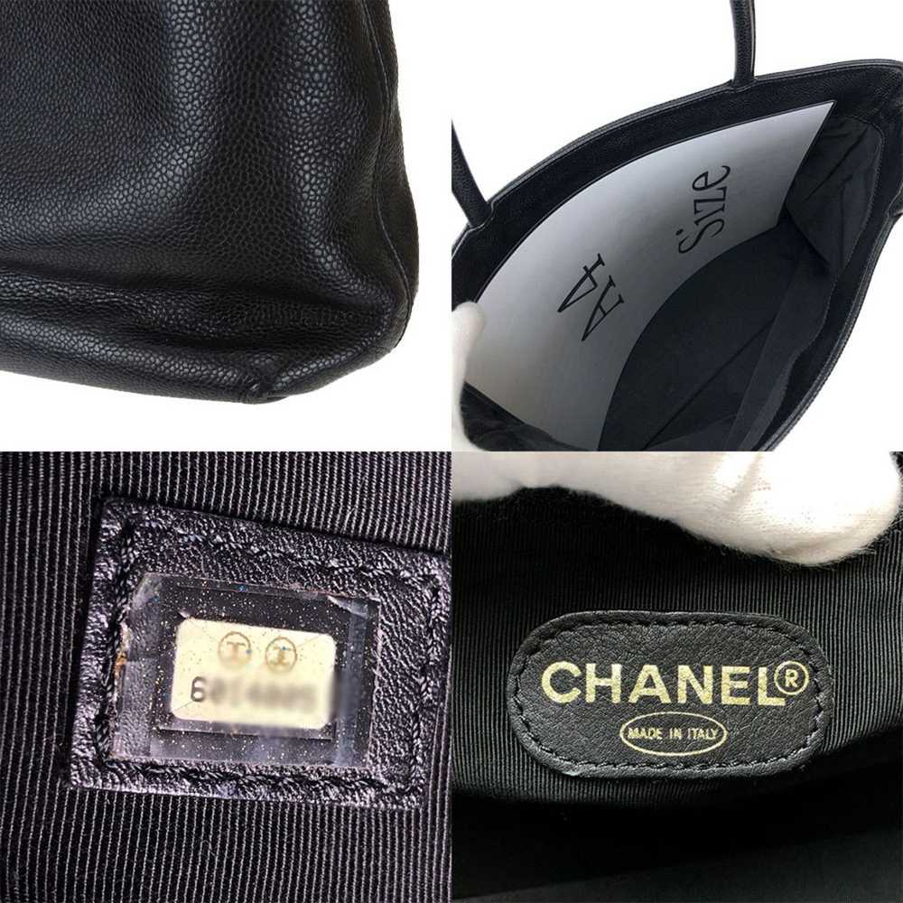 Chanel Coco Mark Black Leather Tote Bag (Pre-Owne… - image 6