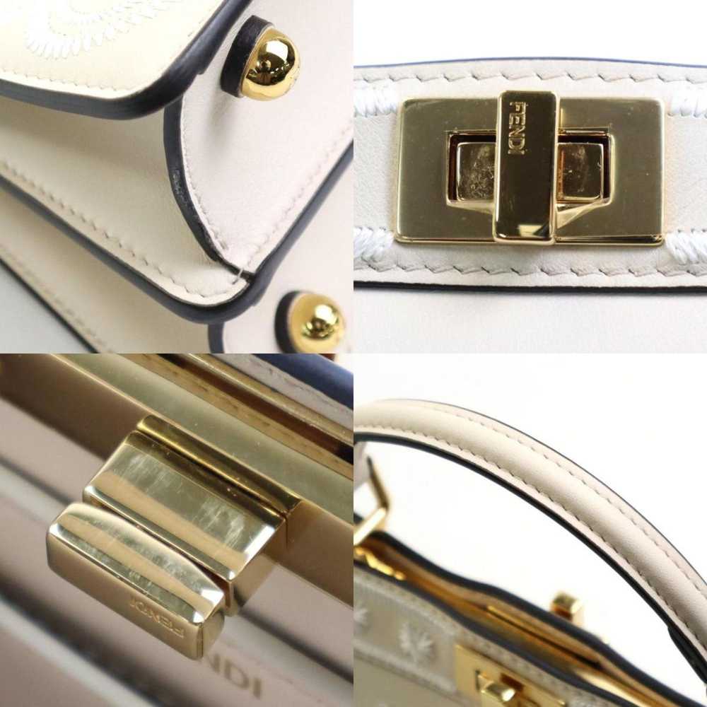 Fendi Peekaboo White Leather Handbag (Pre-Owned) - image 4