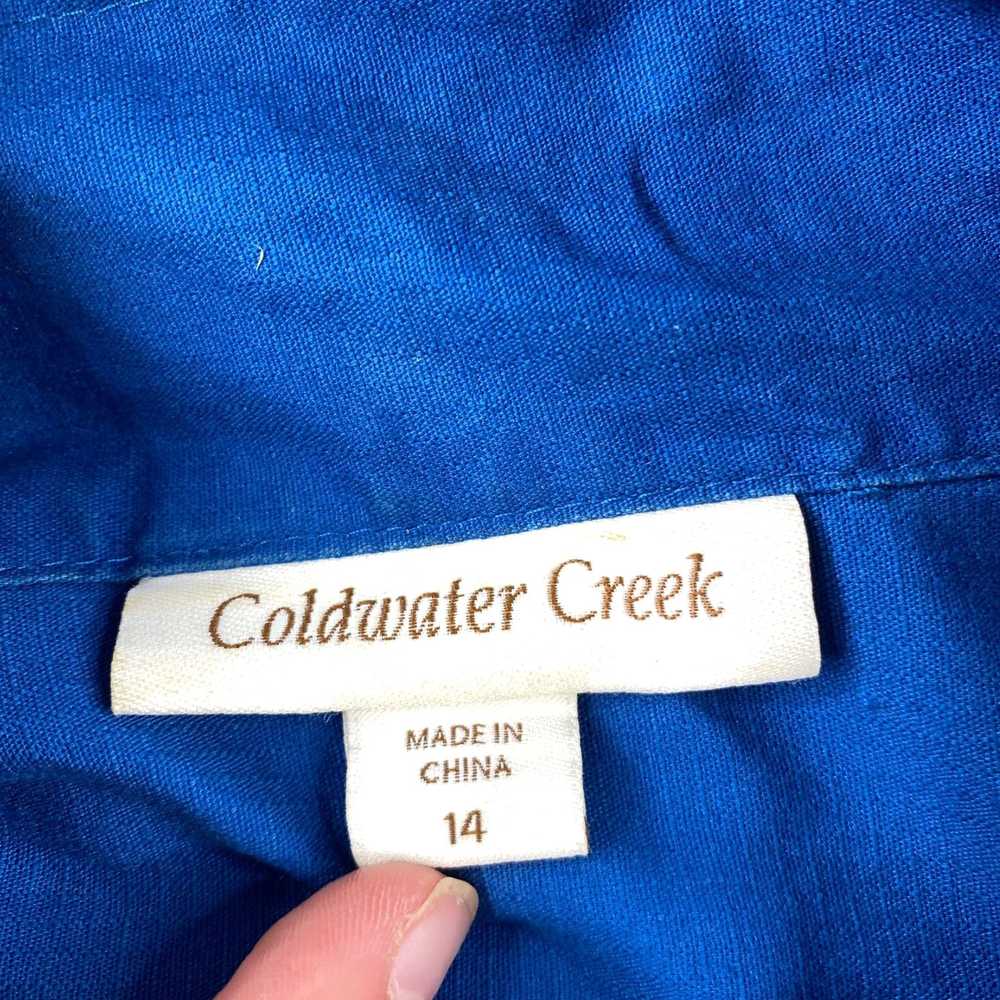 Coldwater Creek Women's Long Sleeve Blue Cotton C… - image 3