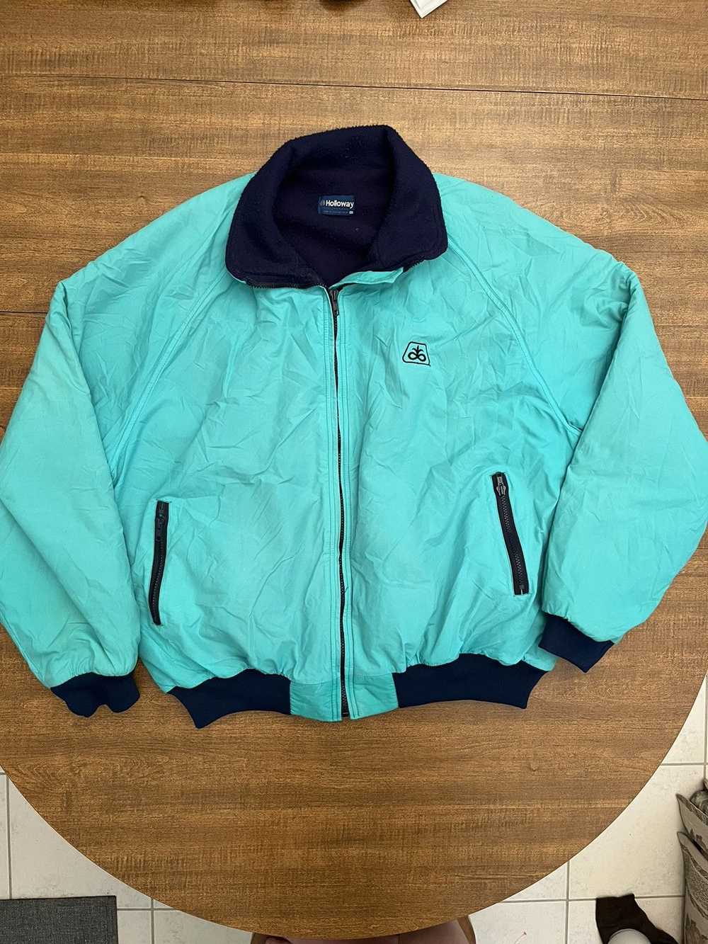 Holloway × Streetwear × Vintage 90s Teal Blouson … - image 1