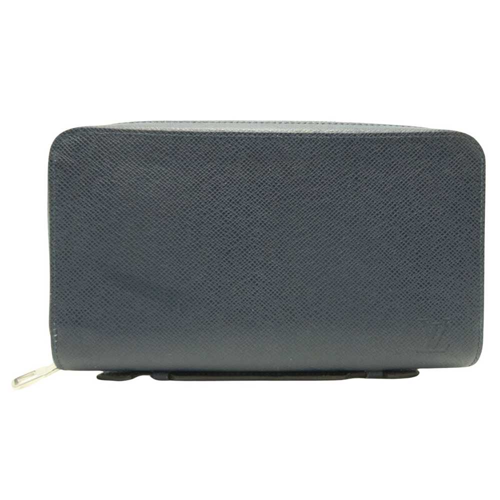 Louis Vuitton Zippy Xl Blue Leather Clutch Bag (P… - image 1