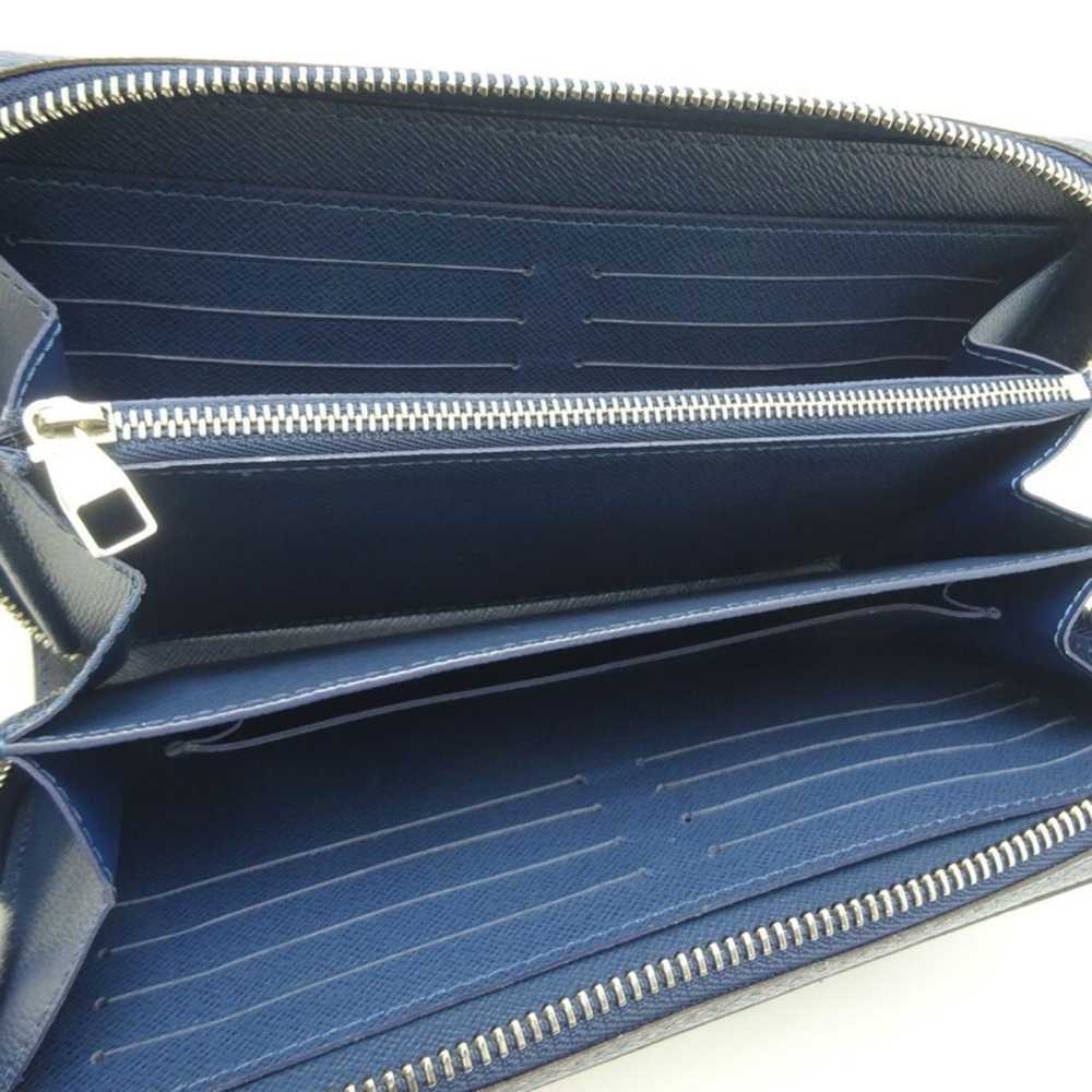 Louis Vuitton Zippy Xl Blue Leather Clutch Bag (P… - image 7