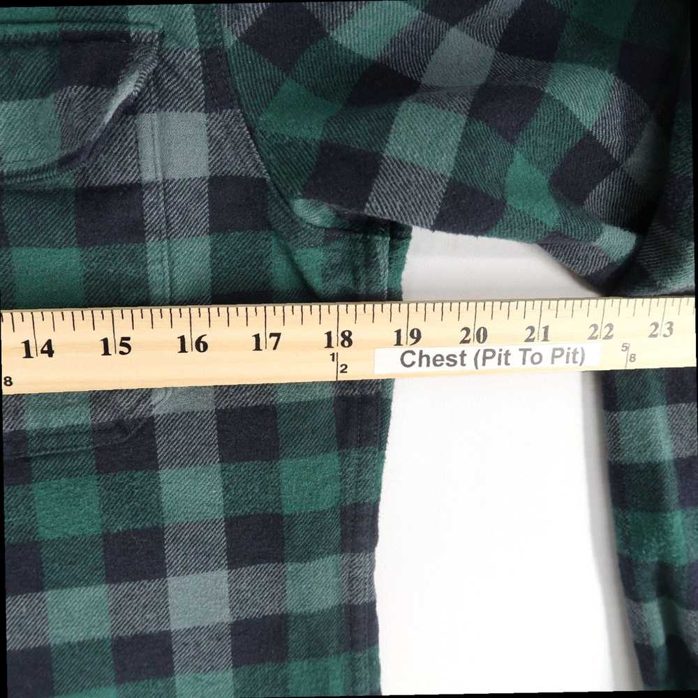 Vintage Mens Slim Fit Small Blue Green Check Patt… - image 5