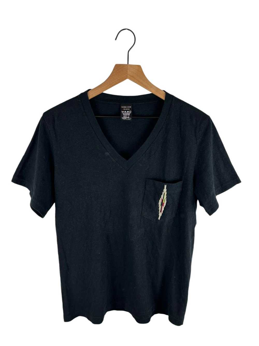 Number (N)ine Number Nine V Neck Pocket T-Shirt - image 1